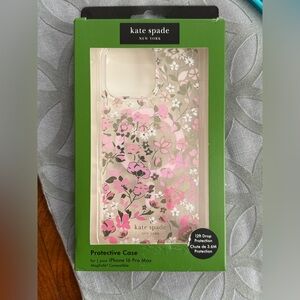 kate spade Pink Floral Case for iPhone 16 Pro Max